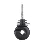Steel Black Electric Fencing Wood Post Insulator Screw In Ring Insulator With