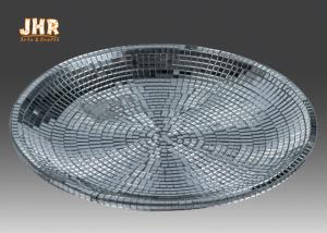 Wholesale Silver Mosaic Glass Fiberglass Decoration Centerpiece Table Vases Decorative Bowl from china suppliers