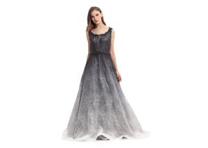 Wholesale Scoop Neck Organza Material Ladies Evening Dresses Women Party Dress from china suppliers