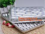 disposable roasting aluminum foil BBQ pan,Foil BBQ grill pan with hole Turkey
