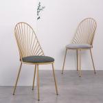 Popular Industrial Metal Frame Dining Chairs / Durable Dining Chairs Anti