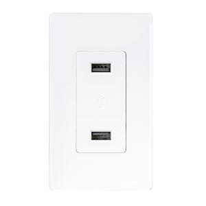 China LD-U001 4.2A Smart High Speed USB Charger Outlet , 2 USB Ports with 2 Wall Plates on sale