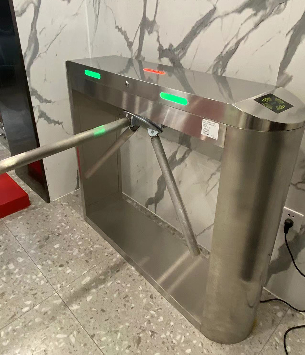 Full Automatic Tripod Turnstile Gate RFID Access Control System Drop Arm Turnstile