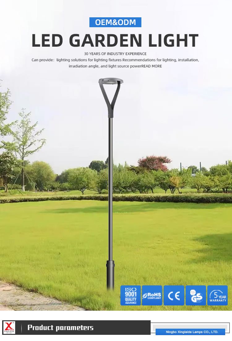 IP65 Rated Waterproof Exterior Lawn and Garden LED Lamp High CRI Ra 70 with Sample