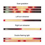 Pickup Truck Arrow Car Headlight LED Tube Strip Flowing Turn Signal Tail Light