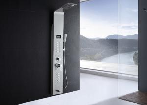 Wholesale Nickel Brushed Shower Panel With Massage Jets , Modern Shower Panel ROVATE from china suppliers