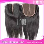 100% human hair middle parting lace closure
