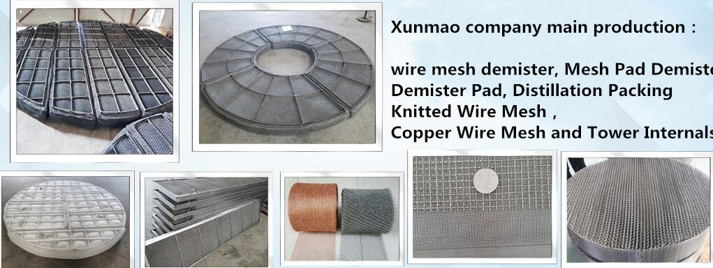 Gas Liquid Separator Mesh Pad Mist Eliminator SS316L 750mm
