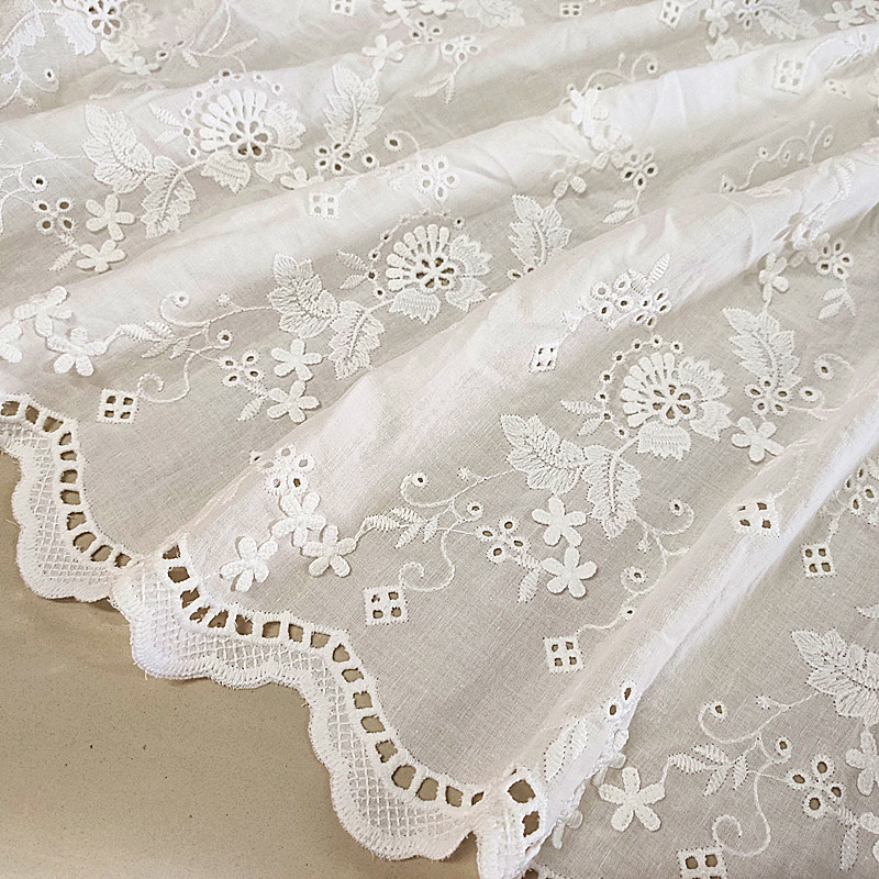 2020 new design Coloful Handmade DIY Clothes Accessories Embroidered Cotton Lace Fabric