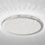 Bedroom Dining LED Ceiling Light Stainless Steel Clear Crystal Round Ceiling
