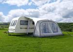Waterproof PU3000MM Outdoor Roof Top Tent Grey Oxford RV Awning 350X250X240CM