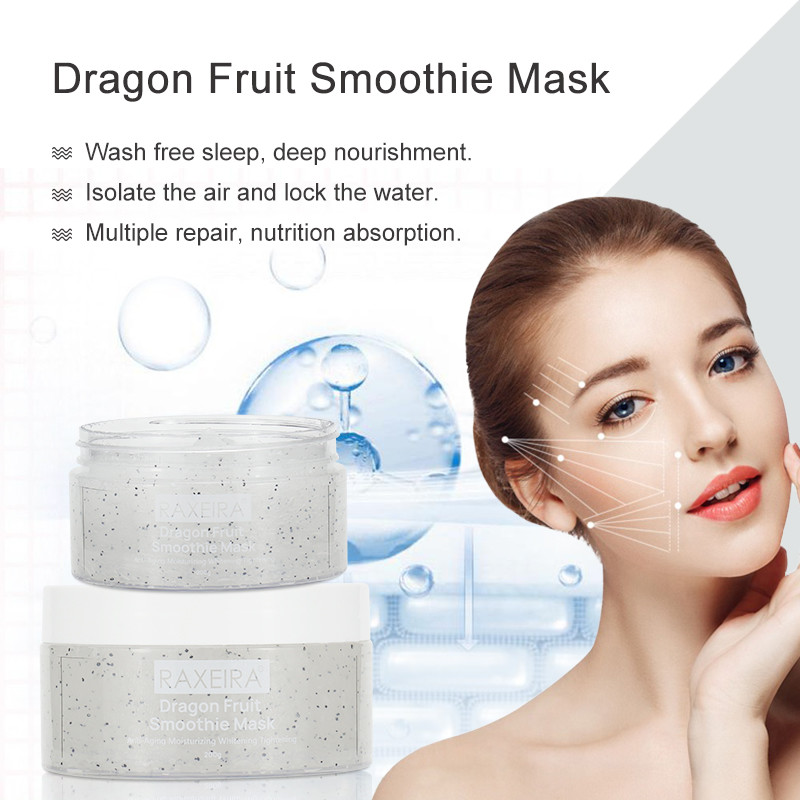 Best Anti Aging Moisturizing Whitening Dragon Fruit Smoothie Mask with Carnosine and Extracellular Polysaccharid
