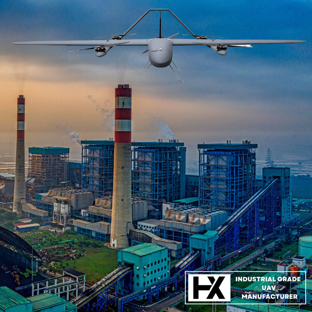 HXCG468 Load 6.5KG VTOL Fixed Wing Drone Industrial For Police Marine Military