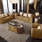 SOFA Fancy Sectional Sofa Tufted Button Upholstered Italian Luxury Furniture