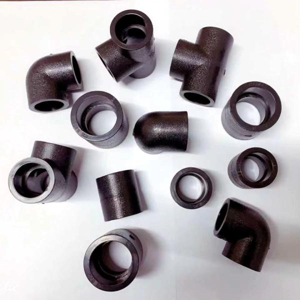 HDPE Pipe Fittings Tee Elbow Coupling Flange Cross With Round Head Code