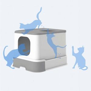 Wholesale White 600X500mm Self Cleaning Litter Box OEM Automatic Cat Litter Box from china suppliers