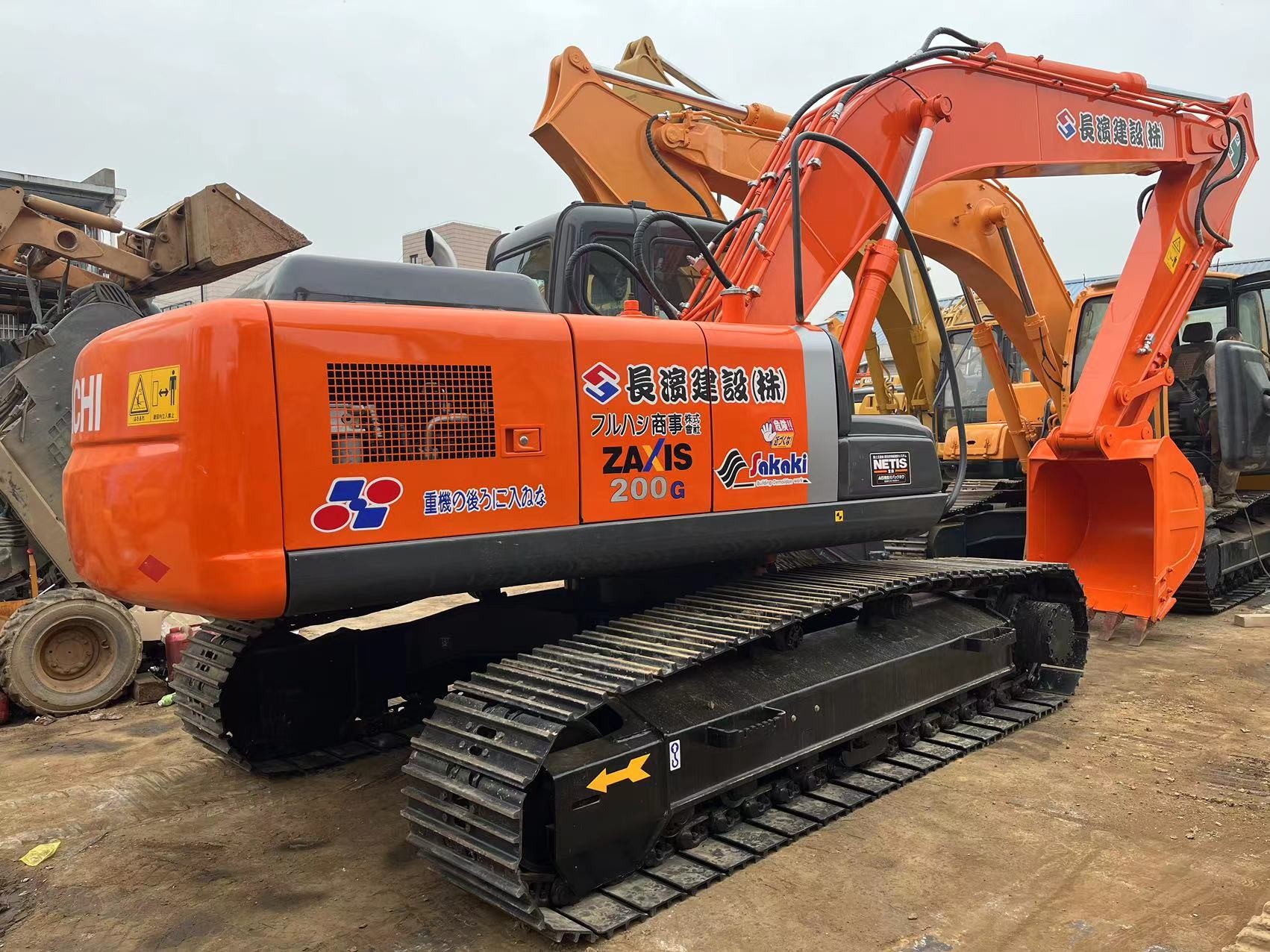Under 1000 Hours Diesel Hitachi Original Mining Excavator ZX200