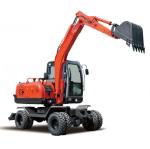 0.3m3 Bucket 6160mm Digging 6 Ton Wheel Excavator