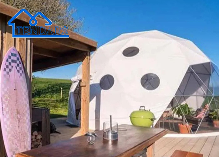 8m Diameter Igloo Geodesic Dome Steel Structure Camping Tent Round Dome Glamping Tent For Trade Show