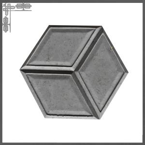 Wholesale Grey Hexagon Flat Brick Decor Wall Tiles For Hotel Art Exhibition from china suppliers