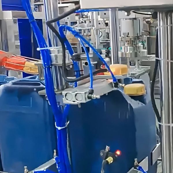 Continuous Automatic Capping Machine 750W Automatic Capping Equipment