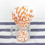 Birthday Decoration 8mm Biodegradable Paper Straws Compostable