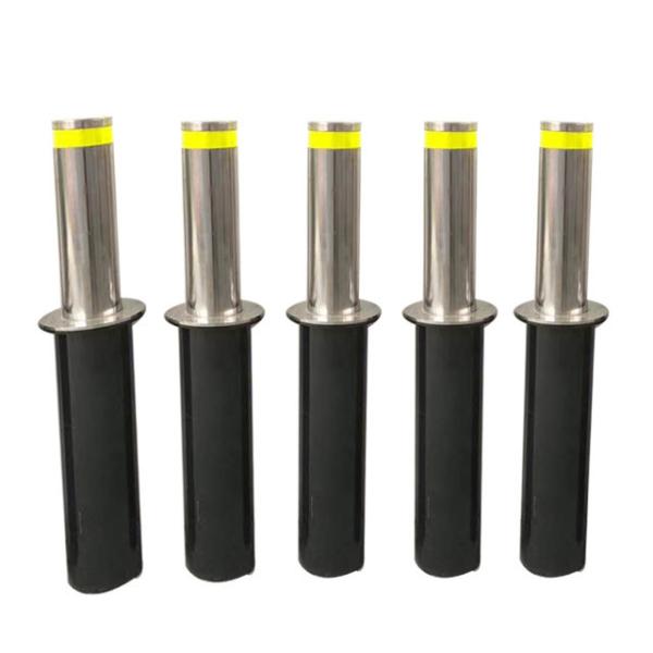 316 Stainless Steel Automatic Parking Bollard 600mm Height Vehicle Access