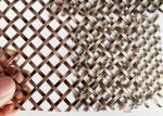 Red Color Antique Copper Stainless Steel Lock Crimp Woven Wire For Home