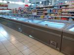 8 Ft Large Supermarket Freezer Sliding Glass Door Freezer For Chicken Storage