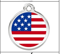Various Color Round Shape Stainless Steel Pet Id Tags Custom Metal Logo Anti - Bite Structure