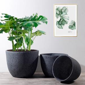 Wholesale Outdoor Planters Fiber Clay Flower Pots Patio Planters MGO Pot Planter Set Resin Plant Pots from china suppliers