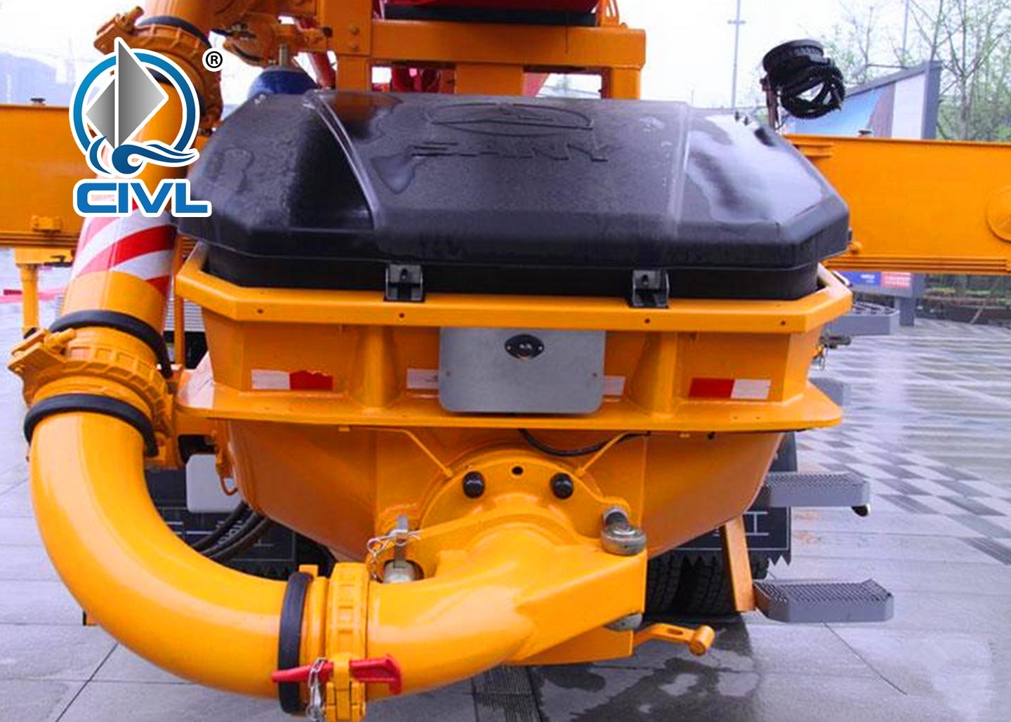 Building Construction Concrete Boom Pump Truck , Concrete Pump Truck 37m