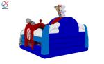 Commercial Custom Inflatable Pirate Fun City Inflatable Castle For Kids
