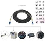 Outdoor Armored Fiber Optic Cable With FC SC LC ST Connector Assembled 30 to