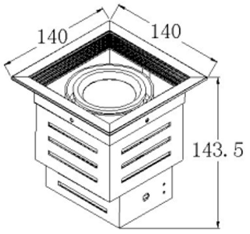 high power solar save with customed power supply square led light with SAA ,CE ,Rohs