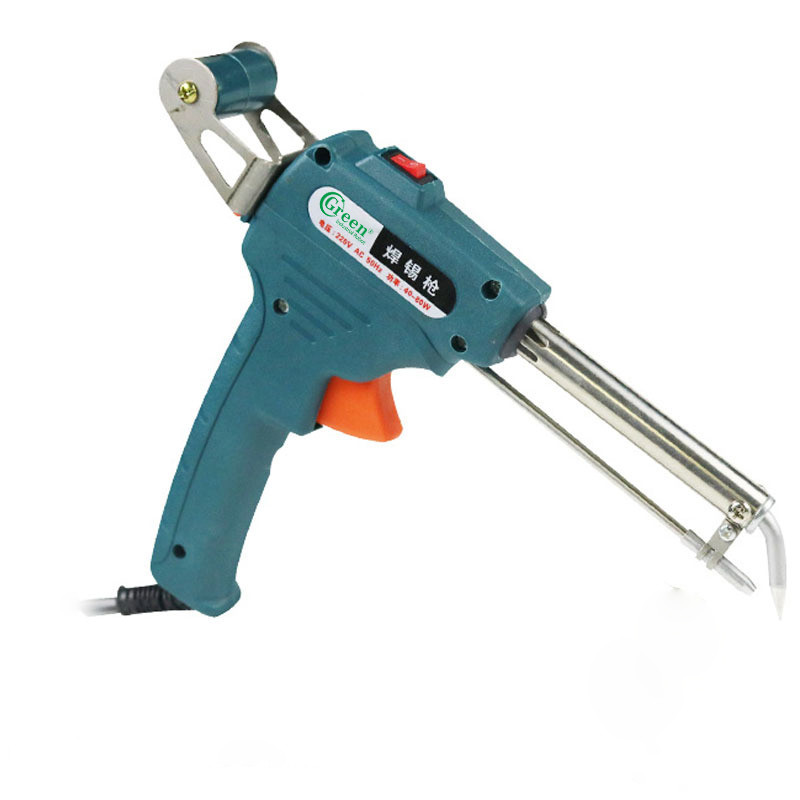 Auto feed soldering gun 60W external heating solder gun auto send-tin with best price Green SG02S