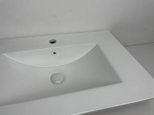 Wholesale Elegant Engineered Ceramic Vanity Top Bathroom Sink Flat Edge from china suppliers