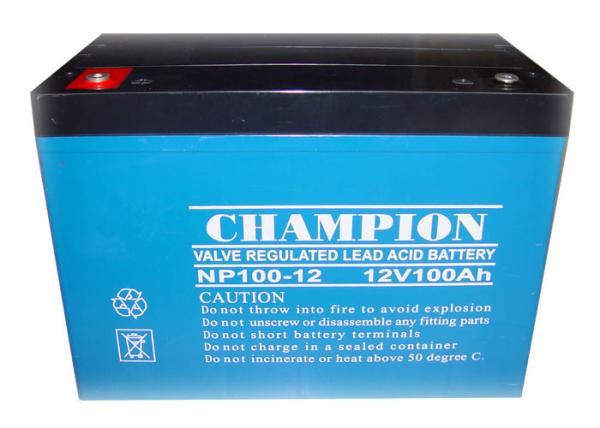 China Champion Battery 12V100Ah NP100-12 Lead Acid AGM Battery VRLA Battery, SLA