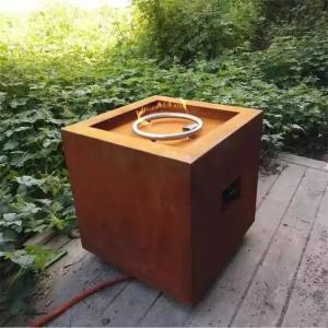 Wholesale Backyard Garden Heater Square Corten Steel Propane Gas Fire Pit Table from china suppliers