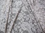 Eco Friendly Cotton Nylon Flower Lace Fabric White For Blouse OEM ODM