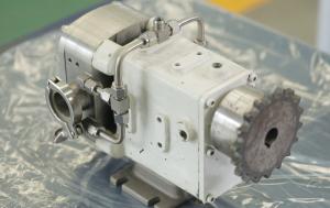Wholesale White Twin Lobe Pump NPT SAE Two Lobe Rotary Pump 2.6m3/H Flowmeter from china suppliers