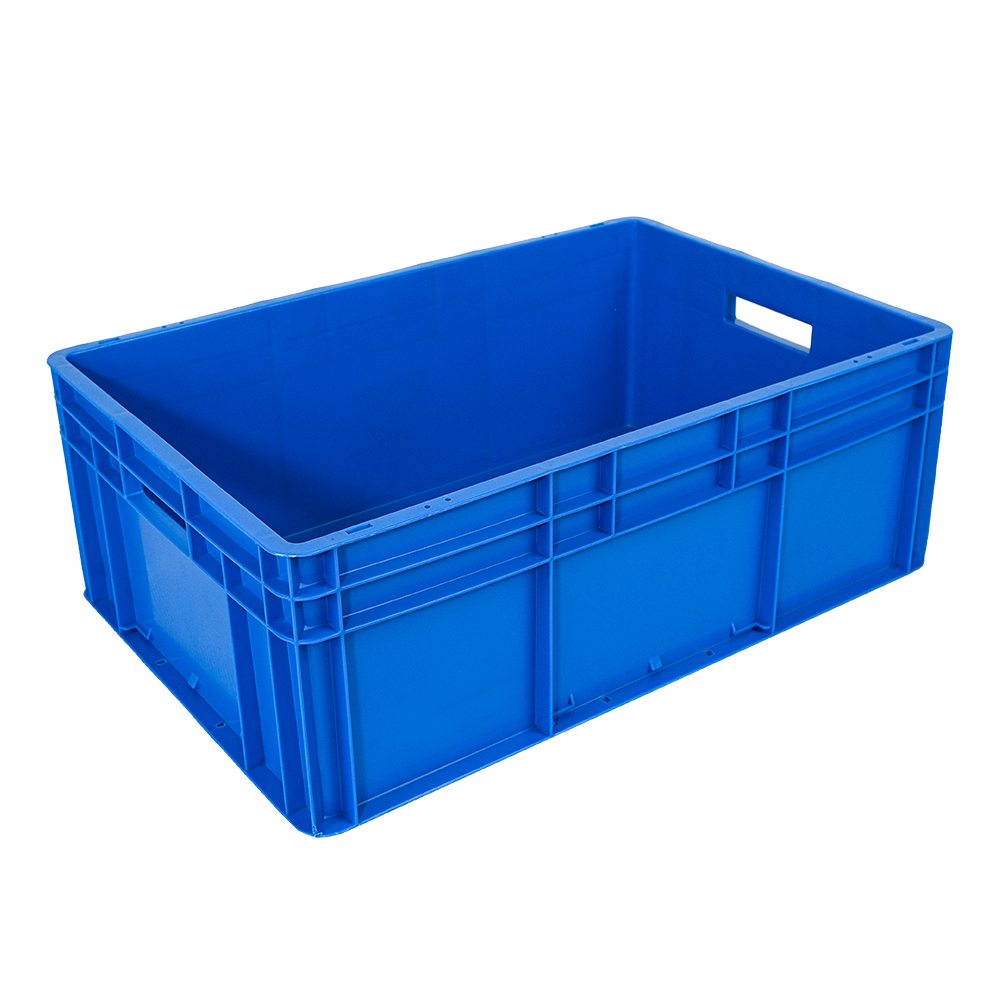 Solid Box Style Customized Logo Plastic Fruit Stacking Crate Turnover Logistic PP Box