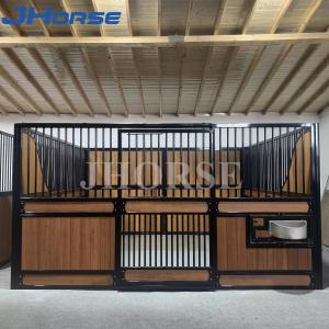 Wholesale Customizable Horse Stable Fronts With Weatherproof Steel And Wood Construction European Horse Stalls from china suppliers