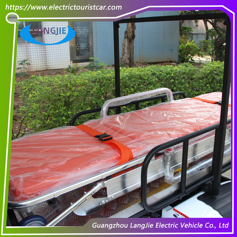 Resort Electric Utility Golf Cart 2 Seater+ 1 Bed Electric Car With Top Light For Airport