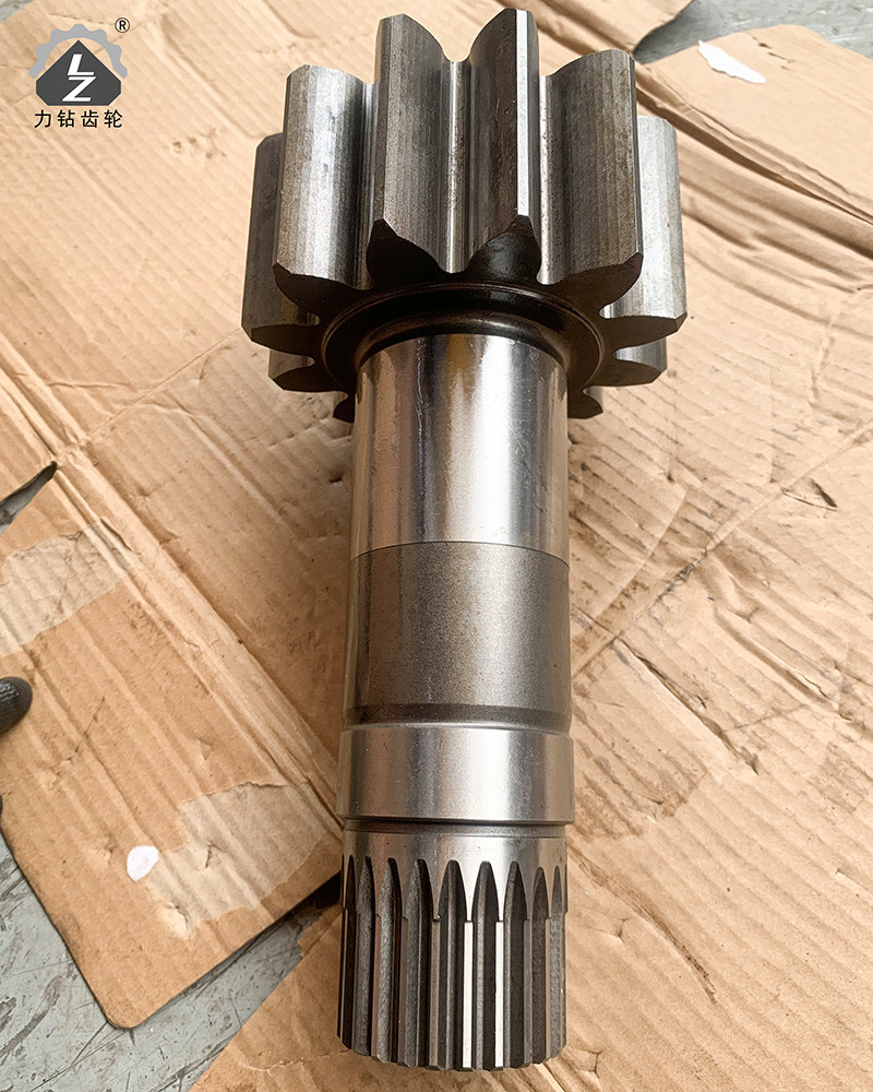 12 Teeth 24 Keys Swing Pinion Gear Shaft Rotary SH120 Excavator Spare Parts