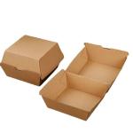 Biodegradable Burger Box Food Grade Customized Logo Fast Food Packaging Box