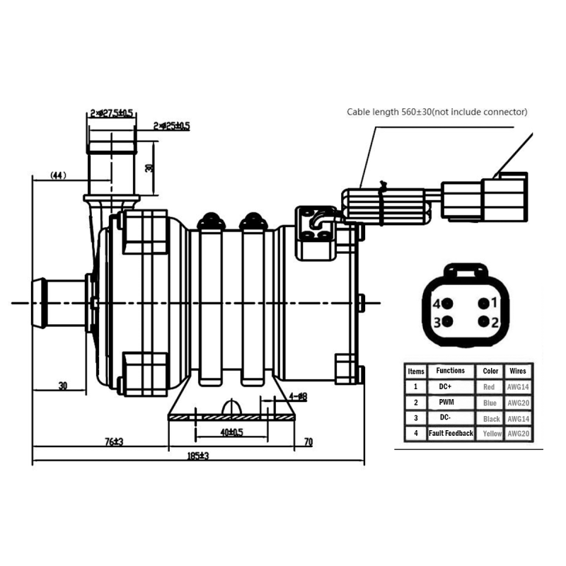 400 Watts IP68 Electric Coolant Pumps For Data Center AI Edge Computing Node Cooling