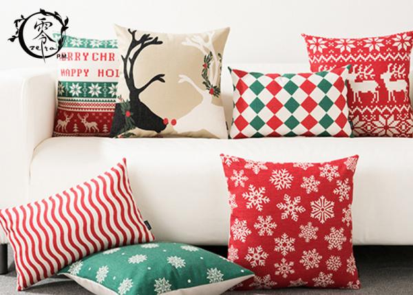 Christmas Decor Santa Claus Pillows Christmas Decorative Throw Pillow Case Sofa