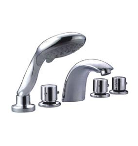 Wholesale Contemporary Three Handle Deck Mount Tub Faucet Ceramic Valve Core with 5 Holes from china suppliers