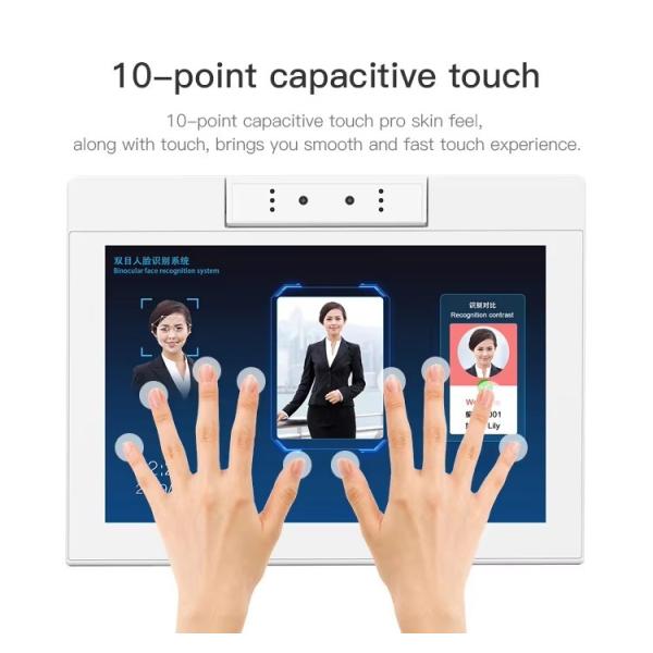 desktop 10.1inch L shape android tablet pc wifi NFC touch screen quad core smart office self-service kiosk business use